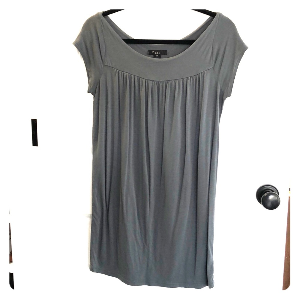 Solid Light Gray Tunic/Dress